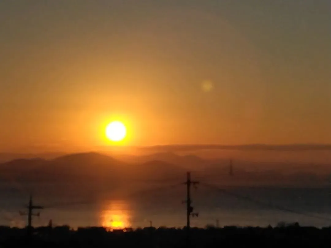 琵琶湖の日の出🌅
