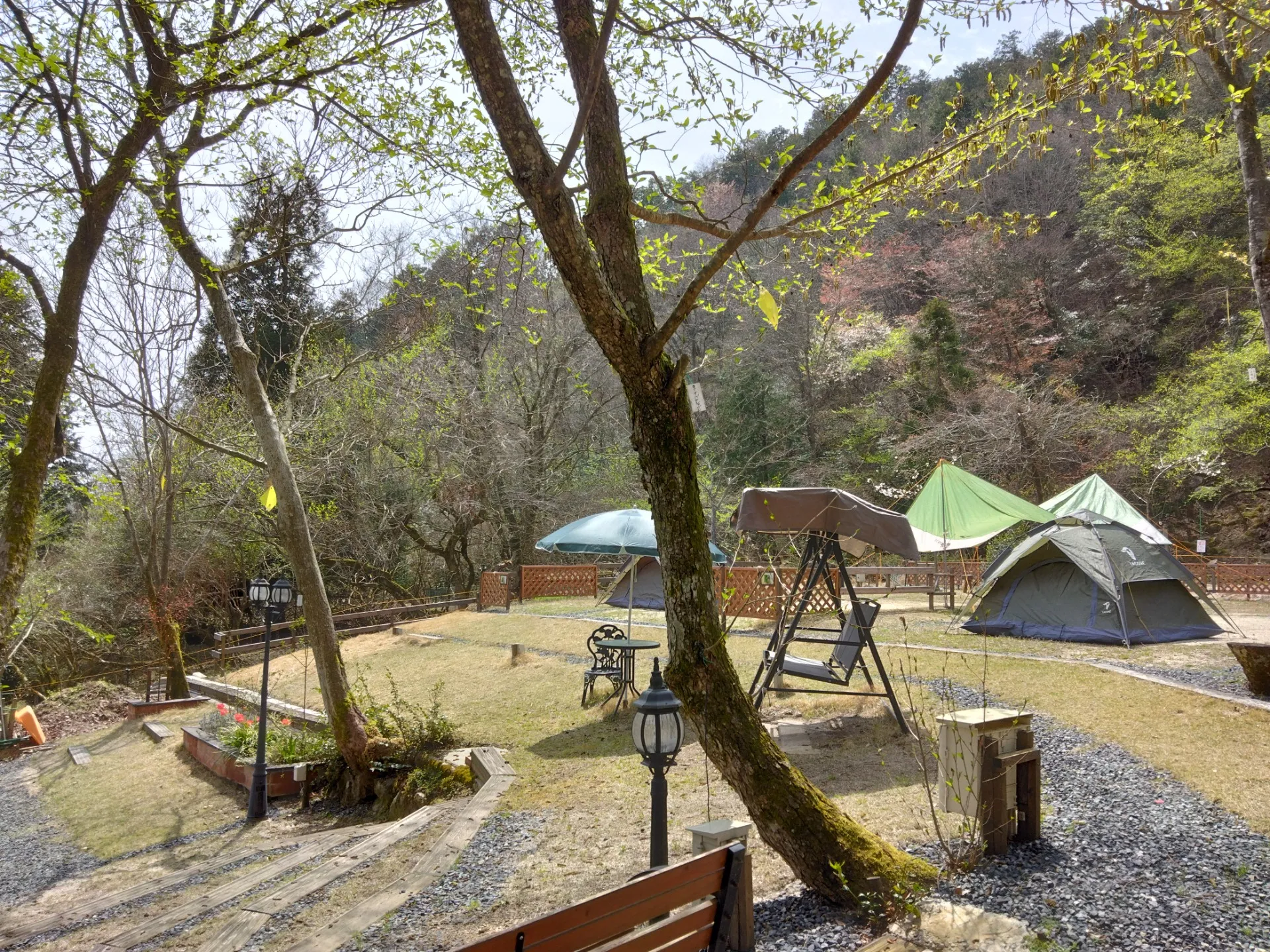 2人用テント・日陰タープをレンタルして、手ぶらで貸し切りキャンプ！森林浴・バード🐦ウォッチングのできるHillSide南比良キャンピングclub