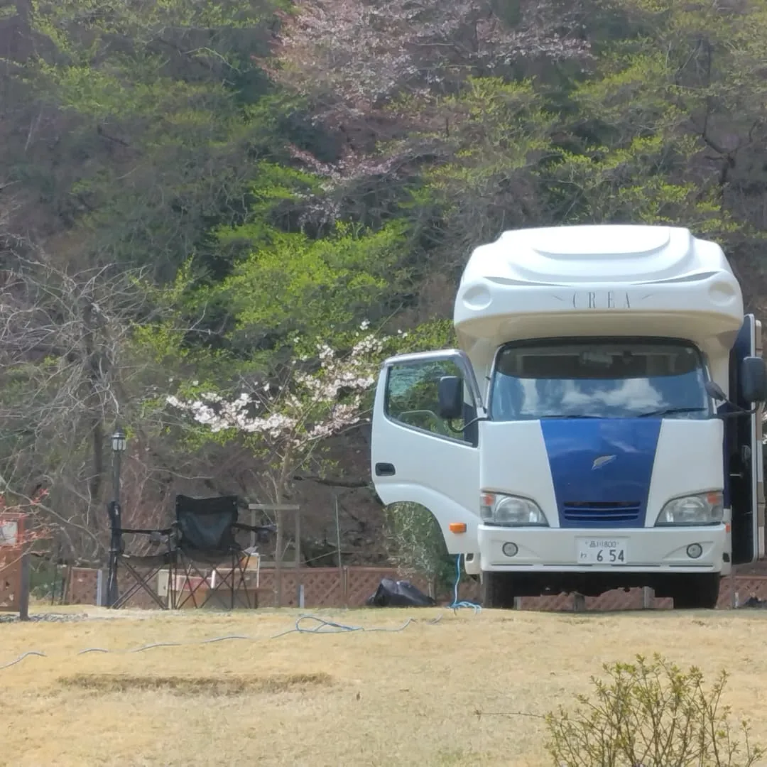琵琶湖国定公園、比良山麓、キャンピングカー乗り入れ無料の、お...