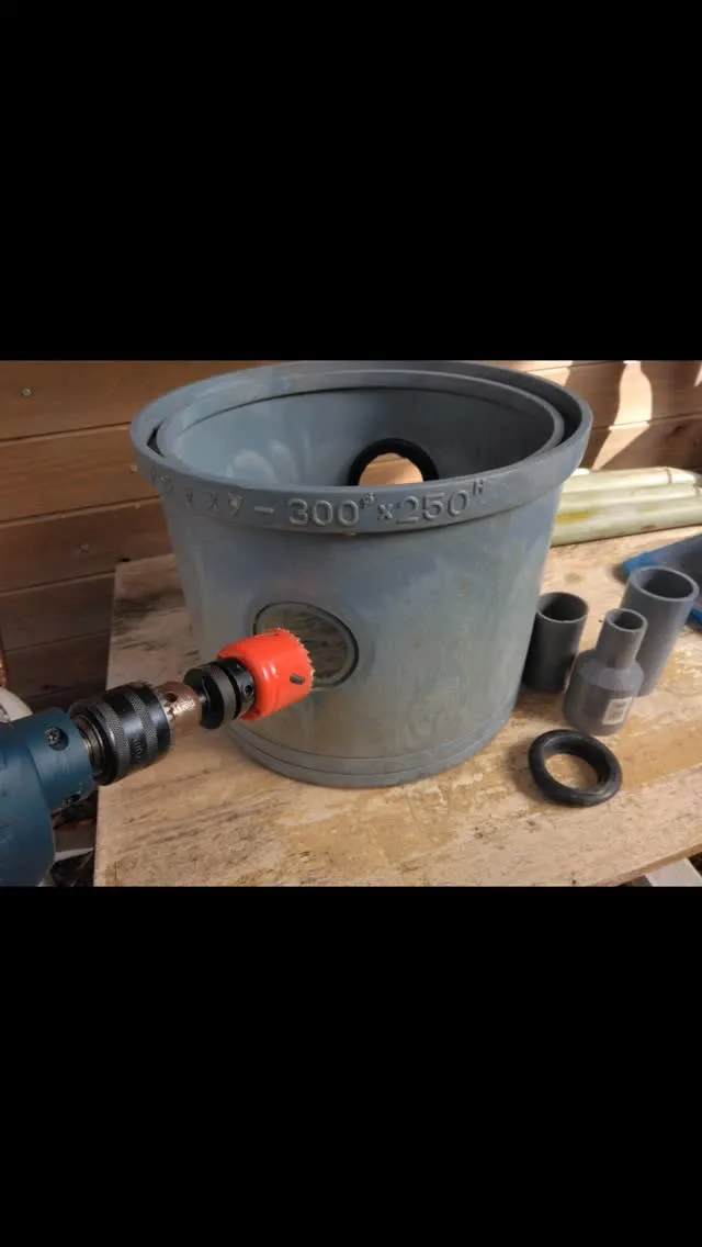 湧き水を引き入れて