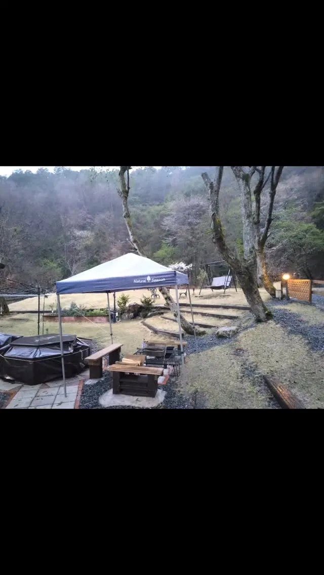 雨天対応OKー!のBBQ席